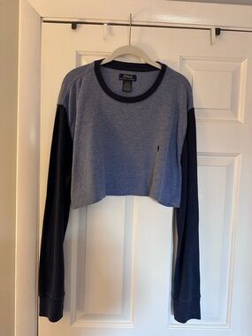 Polo Ralph Lauren Cropped Long Sleeve Top (Size XL)